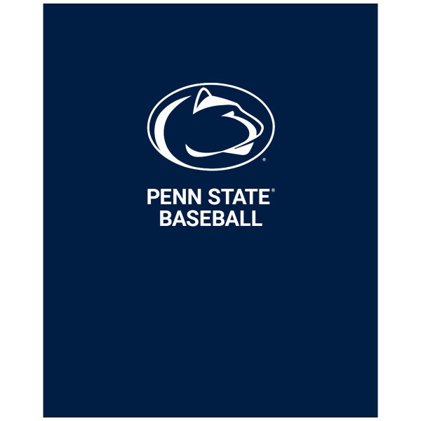 navy folder with Penn State Baseball below Athletic Logo